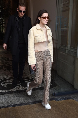 Bella Hadid Milan February 21, 2018