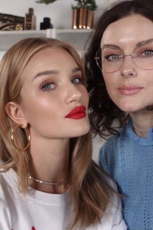 Rosie Huntington-Whiteley Live Tutorial with Katie Jane Hughes February 10, 2018