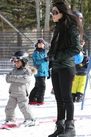 Kourtney Kardashian Aspen December 29, 2016