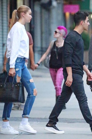 Gigi Hadid with Joe Jonas July 15, 2015