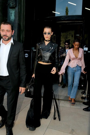 Bella Hadid Leaves Alexandre Vauthier Fashion Show Paris July 6, 2016