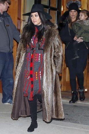 Kourtney Kardashian Big Sky Resort in Montana February 2015