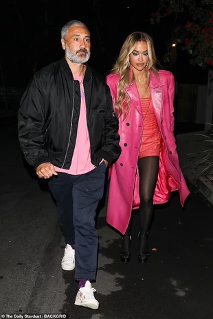 Rita Ora Arriving at Chateau Marmont for a Golden Globes After Party