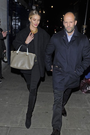 Rosie Huntington-Whiteley Leaving Gaucho Restaurant February 15, 2014