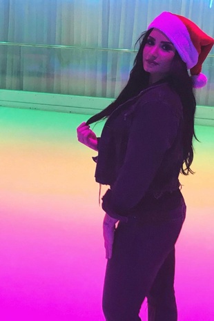 Demi Lovato Ice Skating December 16, 2017