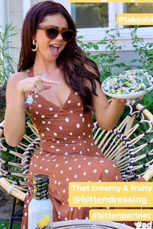 Sarah Hyland Instagram Story August 22, 2019