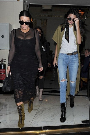 Kim Kardashian West Lunch with Kendall in London May 23, 2016