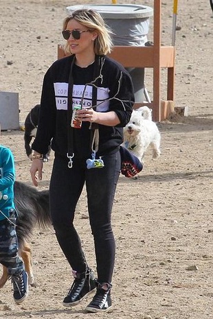 Hilary Duff Dog Park December 27, 2015