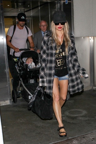 Fergie LAX Airport July 5, 2014