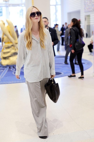 Elle Fanning Nice Airport May 17, 2023