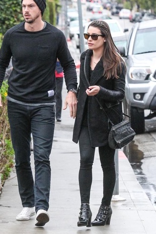 Lea Michele Lunch with Matthew Paetz December 22, 2015