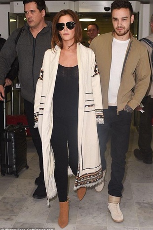 Cheryl Cole with Liam Payne at Charles De Gaulle Airport May 9, 2016