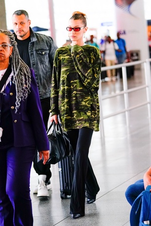 Bella Hadid JFK Airport June 16, 2019