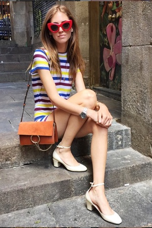 Chiara Ferragni in Barcelona Via Instagram May 8, 2015