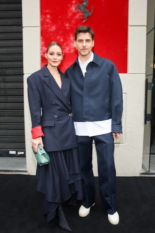 Olivia Palermo Outside the Ferrari Fashion Show in Milan September 21, 2024