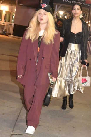 Emily Alyn Lind and Zion Moreno Arrives at Knicks Game New York March 20, 2022