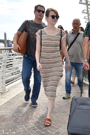 Emma Stone Venice Marco Polo Airport August 30, 2016