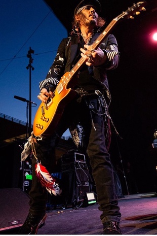 Johnny Depp Hollywood Vampires Concert in Rome July 8, 2018