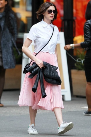 Anne Hathaway New York City April 17, 2015