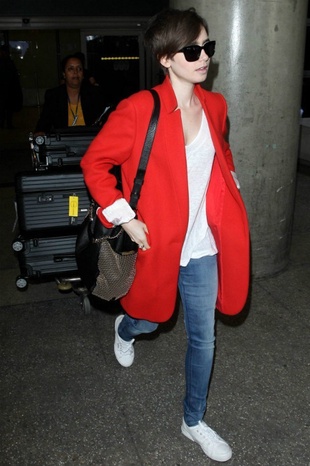 Lily Collins LAX Airport April 11, 2015