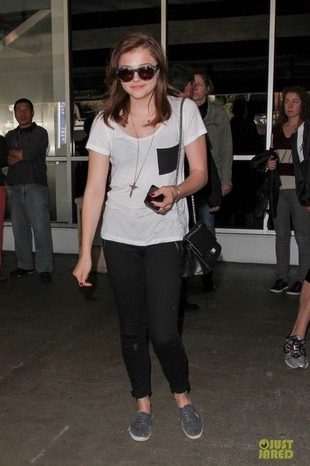 Chloe Moretz LAX October 2013