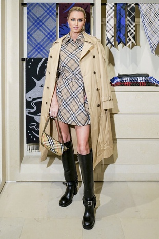 Nicky Hilton Rothchild Burberry 57Th Street Store Reopening October 16, 2024