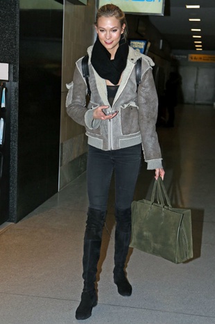 Karlie Kloss JFK Airport March 10, 2015