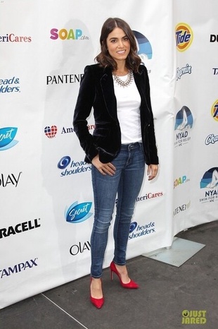 Nikki Reed Swim For Relief at Herald Square October 9, 2013