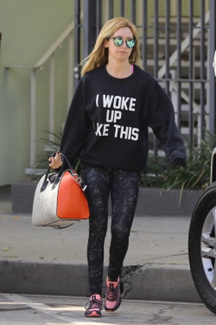 Ashley Tisdale Leaving the Gym March 30, 2015