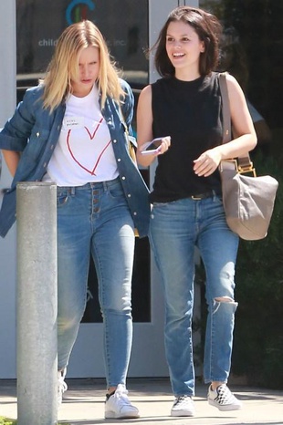 Rachel Bilson with Kristen Bell September 26, 2015