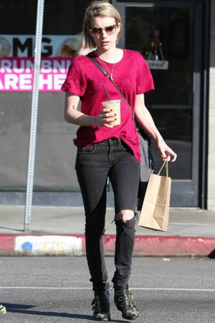 Emma Roberts Los Angeles January 1, 2015