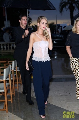 Rosie Huntington-Whiteley Armani Store Opening in Cannes May 22, 2013