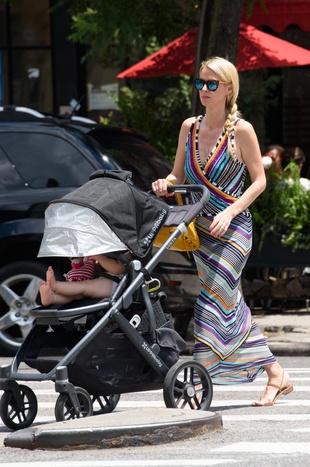 Nicky Hilton Rothchild On A Walk With Her Daughter Lily Grace June 25, 2017