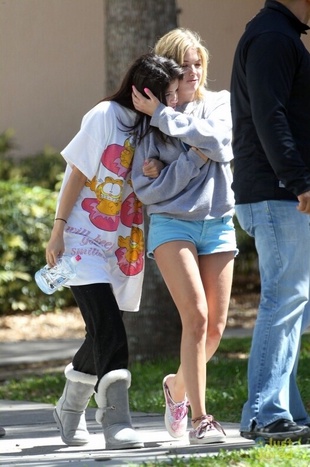 Selena Gomez to the Spring Breakers Set March 5, 2012