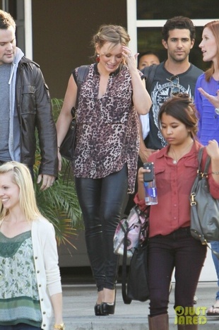 Hilary Duff Leaving the Chelsea Lately Show in Beverly Hills October 17, 2011