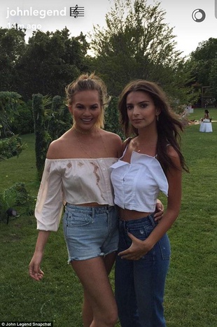 Chrissy Teigen 4th of July Pool Party Cookout July 4, 2016