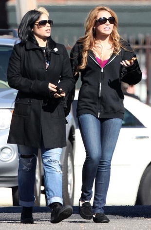 Miley Cyrus on the Set of So Undercover in New Orleans December 13, 2010