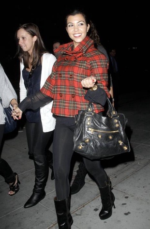 Kourtney Kardashian Leaving Crown Bar Hollywood December 3, 2008