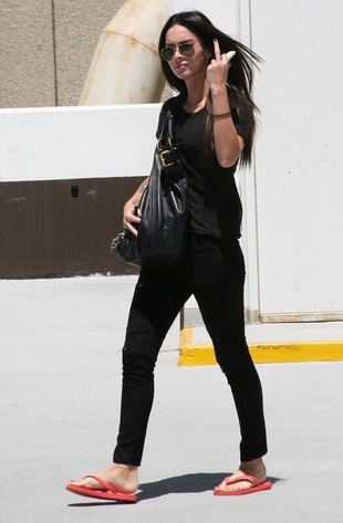 Megan Fox Walks to Her Car in a Santa Monica Parking Garage July 13, 2009