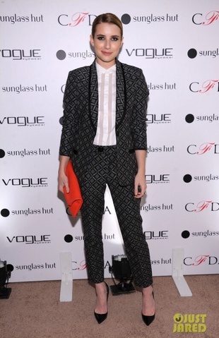 Emma Roberts Vogue Eyewear & Cfda Unveiling in New York October 18, 2012