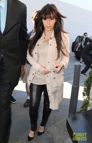 Kim Kardashian Arriving at the Casa Vega in Sherman Oaks April 4, 2013