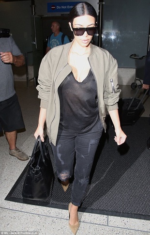 Kim Kardashian West Bradley Airport June 19, 2014