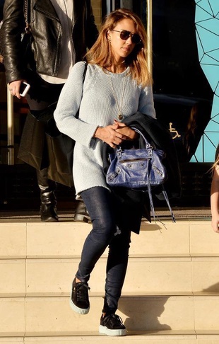 Jessica Alba Montage Hotel December 20, 2015