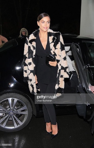 Irina Shayk Mercedes-Benz Fashion Week Berlin Autumn/Winter 2016 at the Brandenburg Gate on January 19, 2016