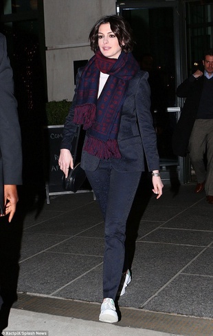 Anne Hathaway New York City January 21, 2015