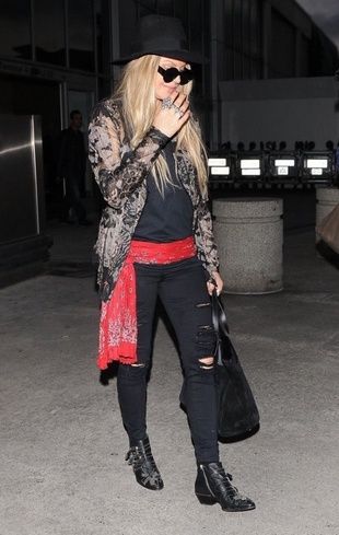 Fergie LAX Airport June 2014