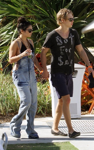 Vanessa Hudgens at the Pool at Her Hotel in Miami Florida December 29, 2011