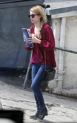 Emma Roberts West Hollywood Starbucks August 19, 2013