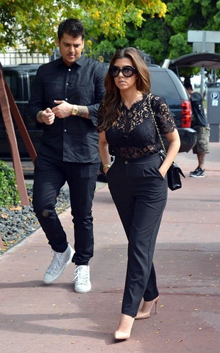 Kourtney Kardashian Miami December 10, 2012