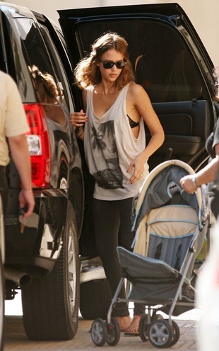 Jessica Alba Shopping at Barneys New York in Beverly Hills September 26, 2010